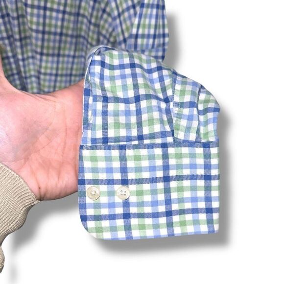 Seaward & Stearn London Spread Collar Dress Shirt Size 15.5 M - Picture 7 of 9